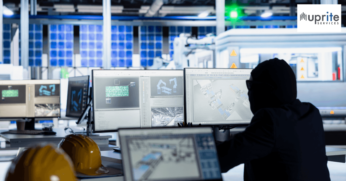5 Cyber Threats Facing Houston Manufacturers And How To Stop Them houston manufacturing cybersecurity network diagram showing IT and OT segmentation